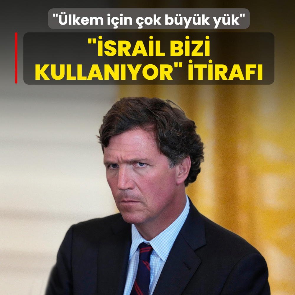 ��srail bizi kullan�yor� itiraf�: �lkem i�in b�y�k bir y�k
