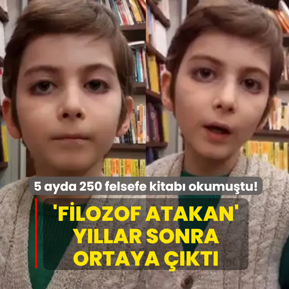 5 ayda 250 felsefe kitab� okumu�tu! 'Filozof Atakan' y�llar sonra ortaya ��kt�