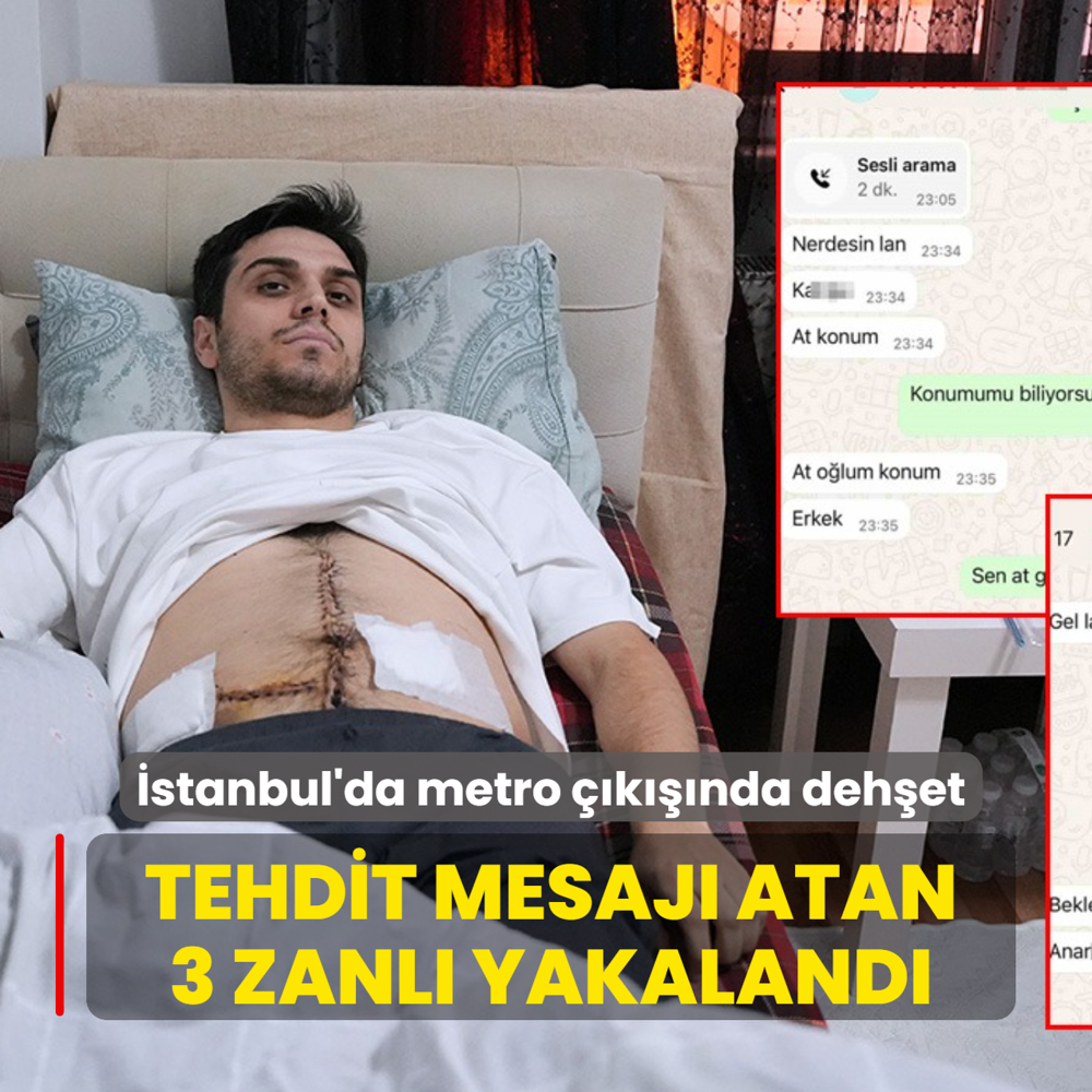�stanbul'da metro ��k���nda deh�et! Tehdit mesaj� atan 3 zanl� yakaland�