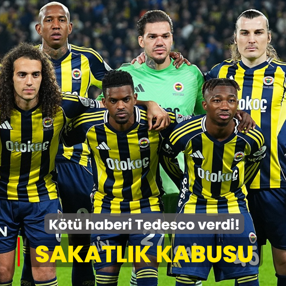 K�t� haberi Domenico Tedesco verdi! Fenerbah�e'de sakatl�k kabusu