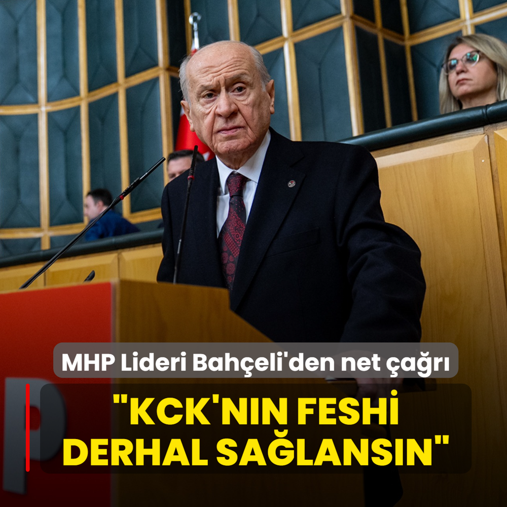 MHP Lideri Bah�eli'den net �a�r�: KCK'n�n feshi derhal sa�lanmal�