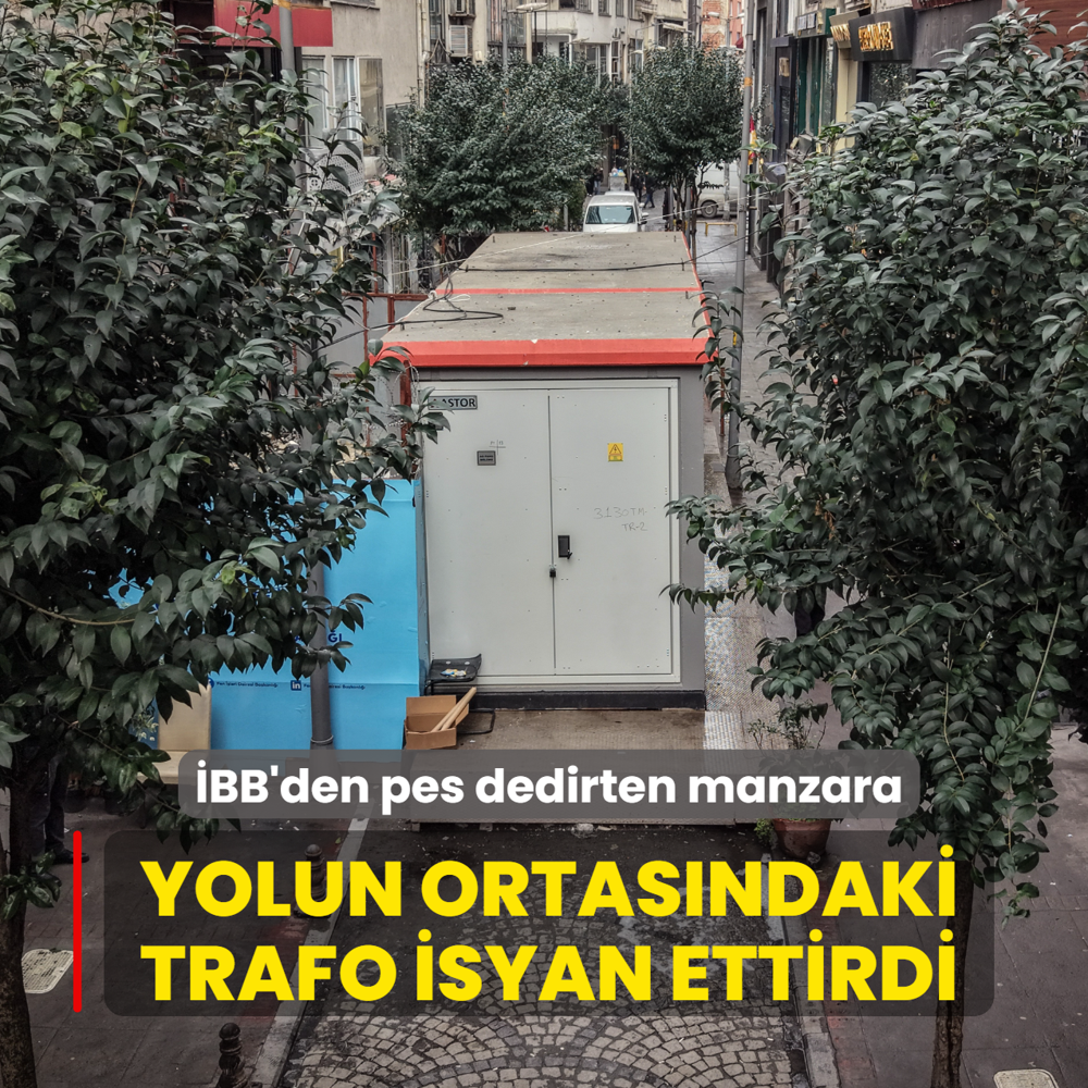 �BB'den pes dedirten manzara: Yolun ortas�ndaki trafo isyan ettirdi