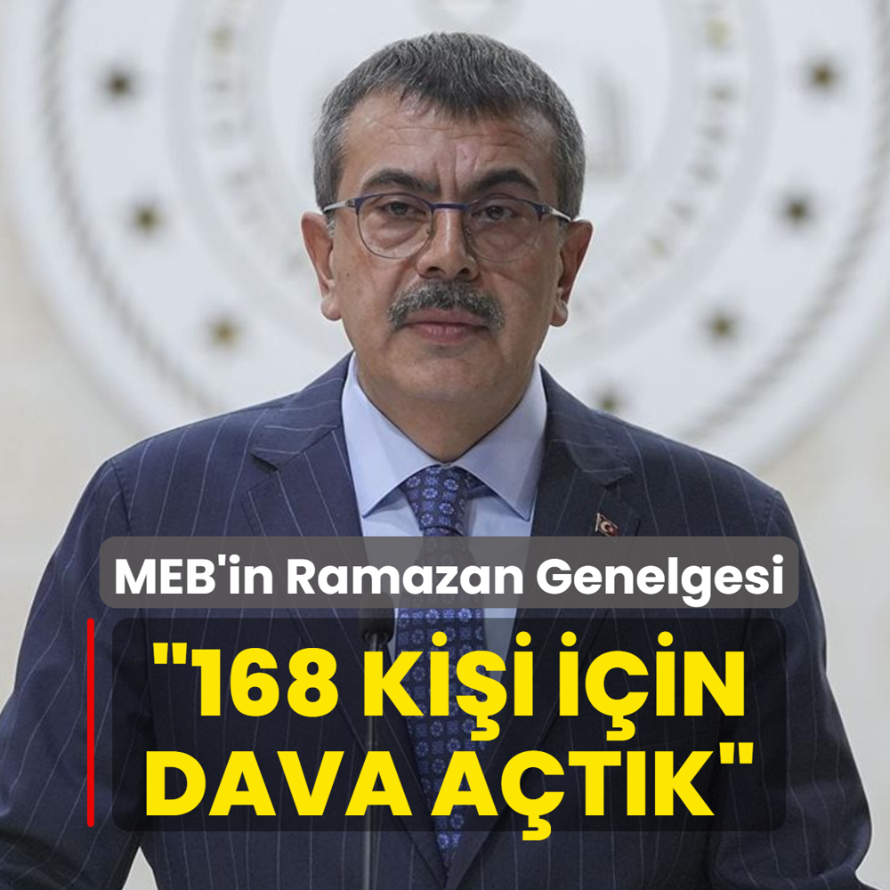 Bakan Tekin'den �bildiri� a��klamas�: 168 ki�i i�in dava a�t�k