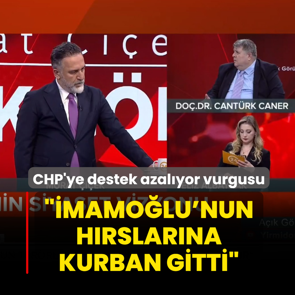 CHP'ye destek azal�yor vurgusu... ��mamo�lu'nun h�rslar�na kurban gitti�