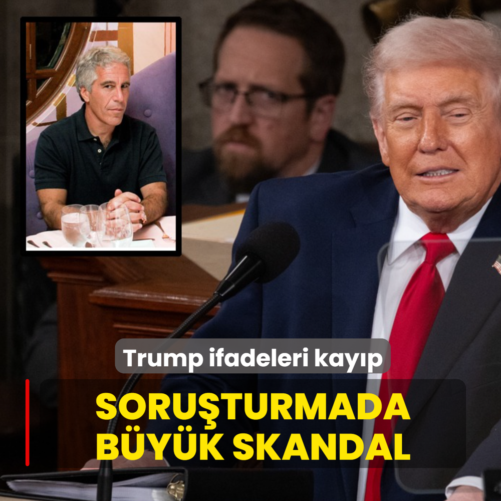 Epstein soru�turmas�nda b�y�k skandal: Trump ifadeleri kay�p