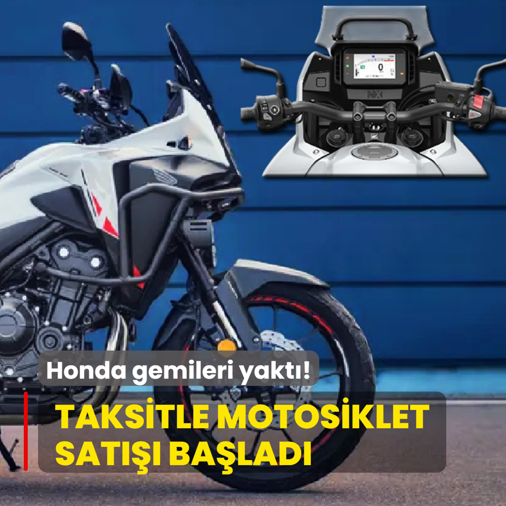 Honda gemileri yakt�: Faiz yok! Taksitle motosiklet sat��� ba�lad�