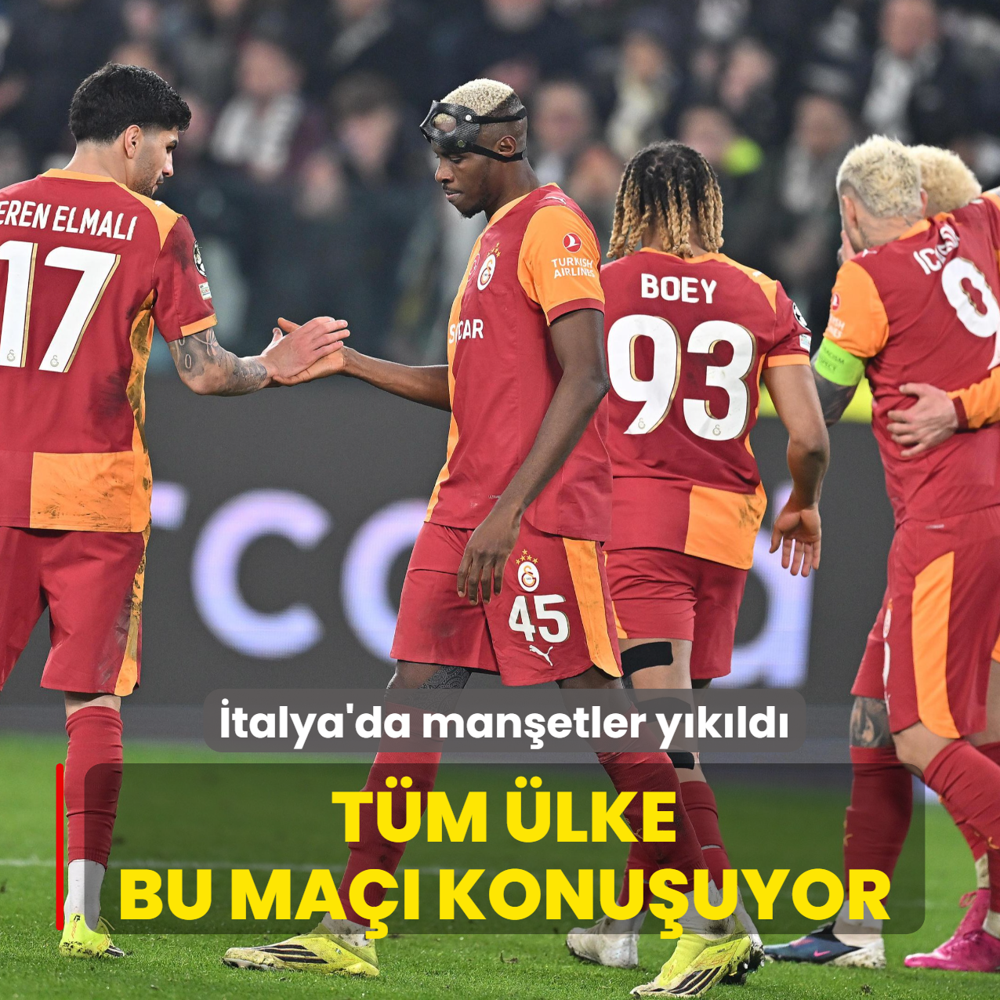 �talya'da man�etler y�k�ld�! B�t�n �lke Juventus-Galatasaray ma��n� konu�uyor