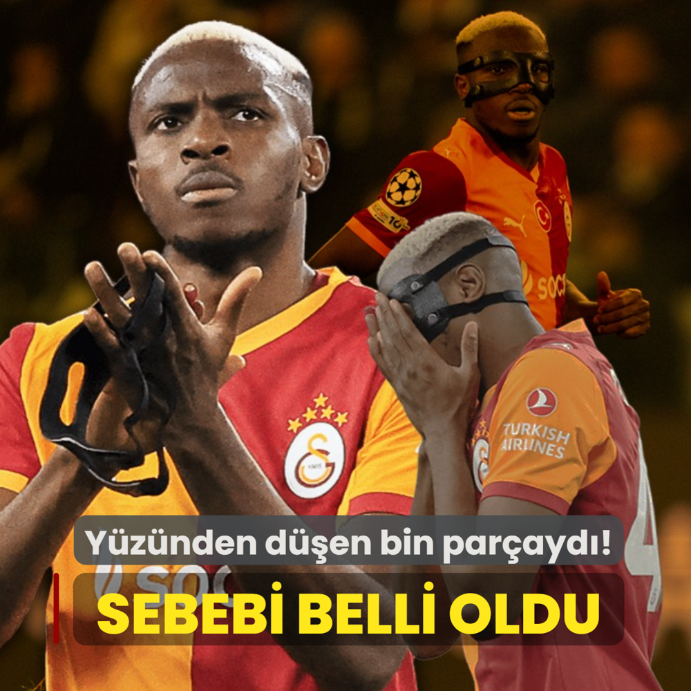 Ma�taki g�r�nt�s� olay olmu�tu! Victor Osimhen'in y�z�n�n neden g�lmedi�i belli oldu