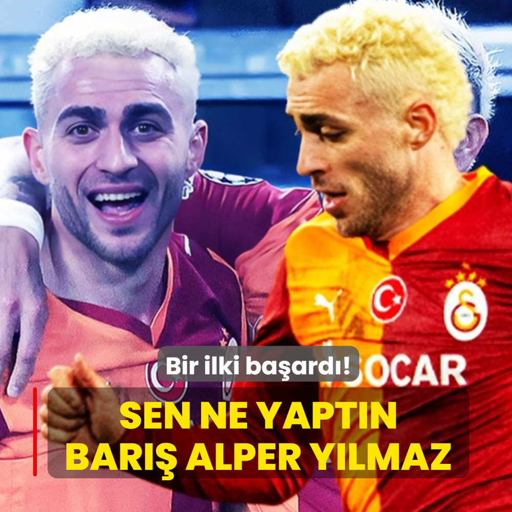 Sen ne yapt�n Bar�� Alper Y�lmaz! Galatasaray tarihinde bir ilki ba�ard�