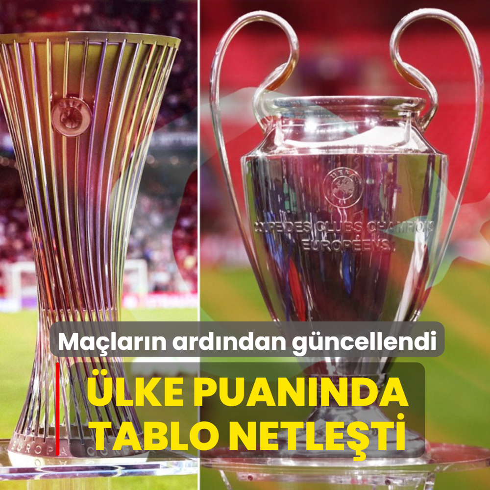 Ma�lar�n ard�ndan g�ncellendi! ��te UEFA �lke puan�nda son durum