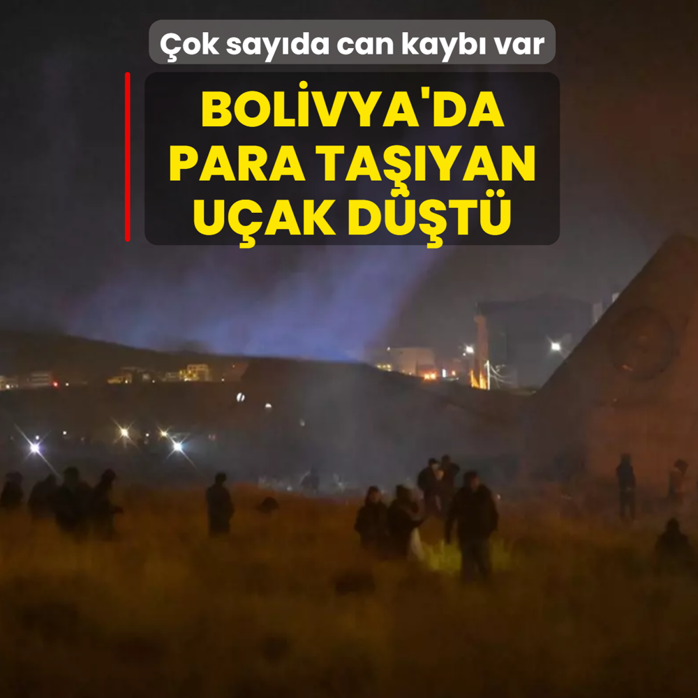 Bolivya'da para ta��yan askeri u�ak d��t�! �ok say�da can kayb� var
