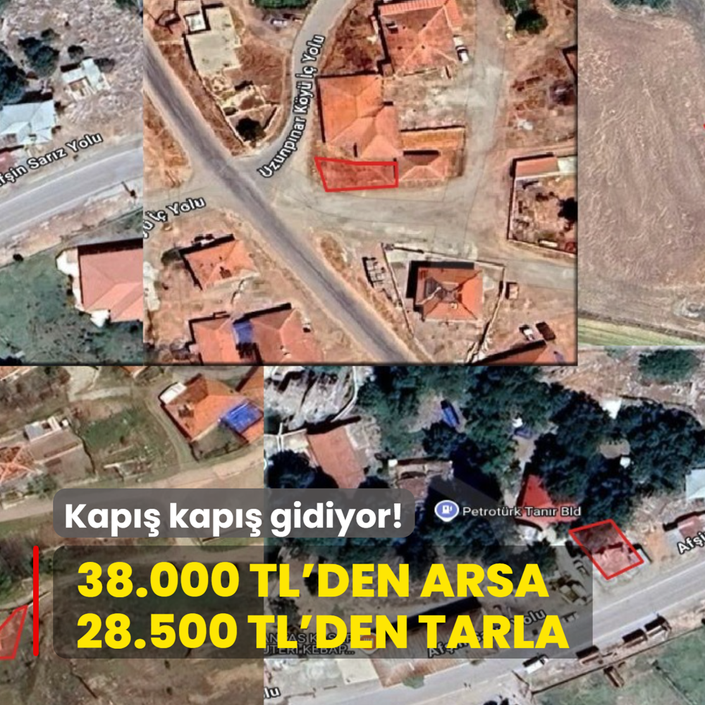 Milli Emlak duyurdu: Kap�� kap�� gidiyor! 38.000 TL'den arsa, 28.500 TL'den tarla