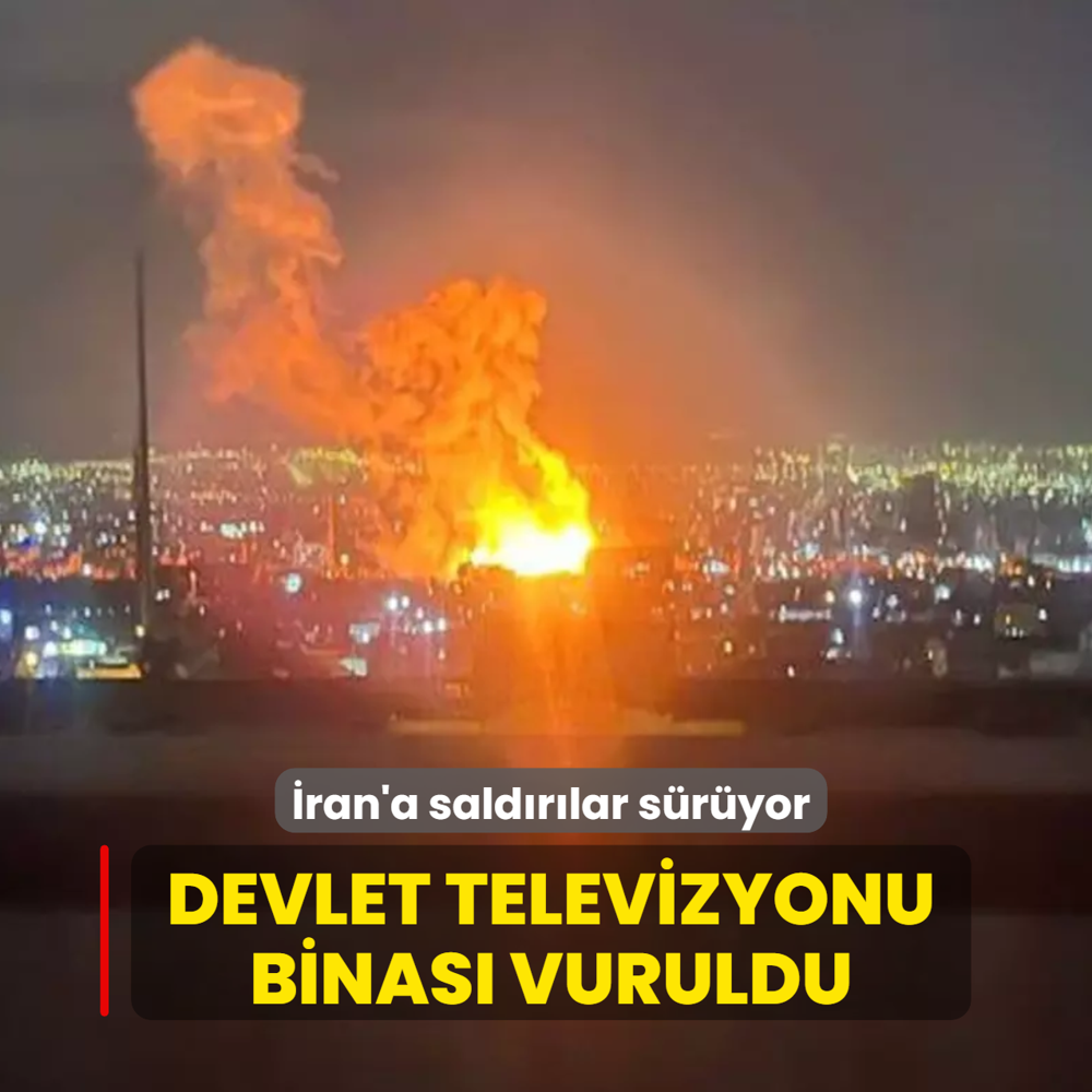 B�lgede gerilim t�rman�yor! �ran'da devlet televizyonu binas� vuruldu