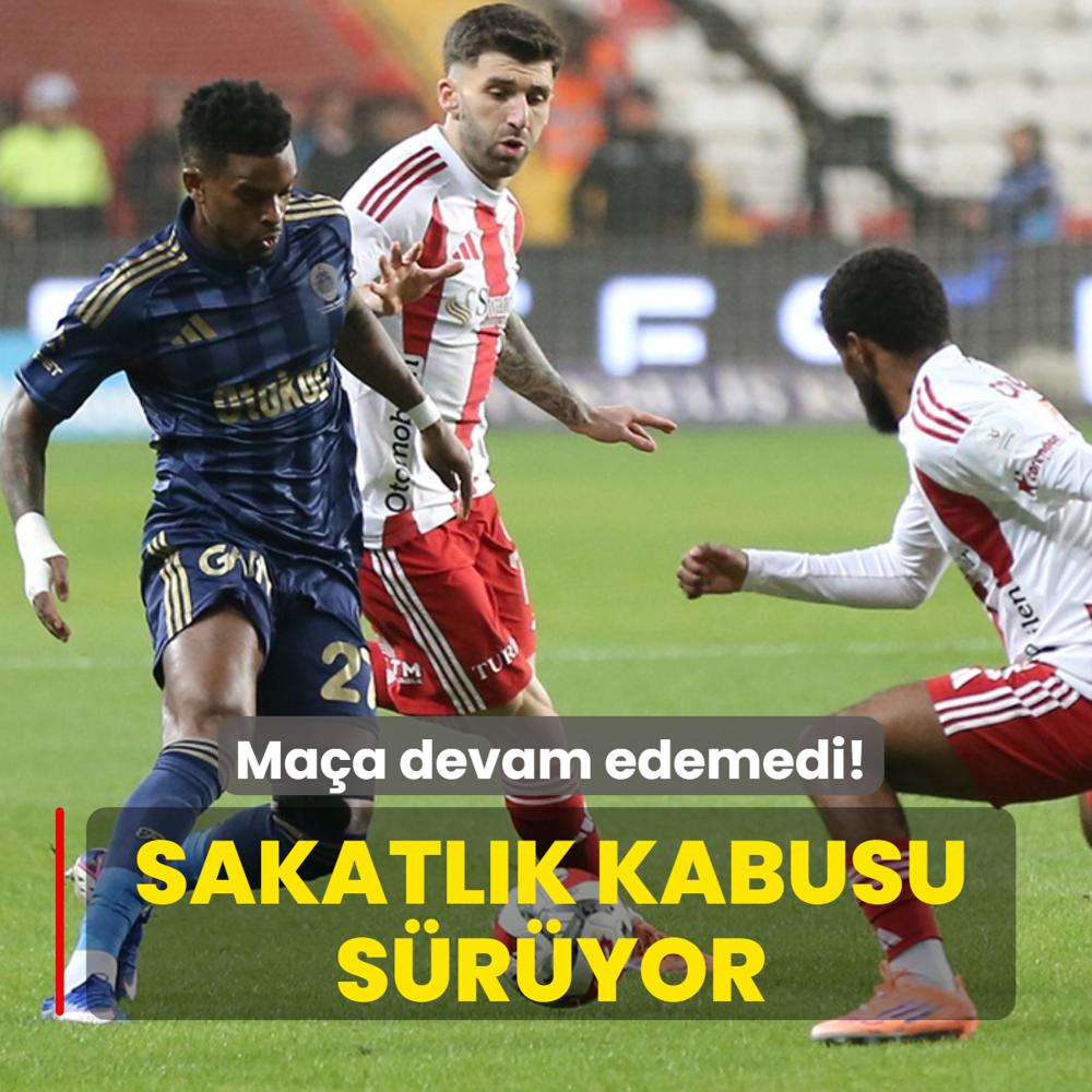 Ma�a devam edemedi! Fenerbah�e'de sakatl�k kabusu s�r�yor