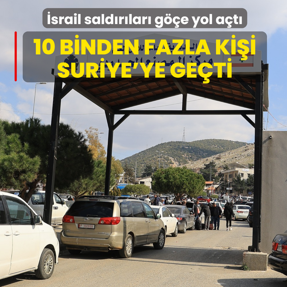 �srail sald�r�lar� g��e yol a�t�! 10 binden fazla ki�i Suriye'ye ge�ti
