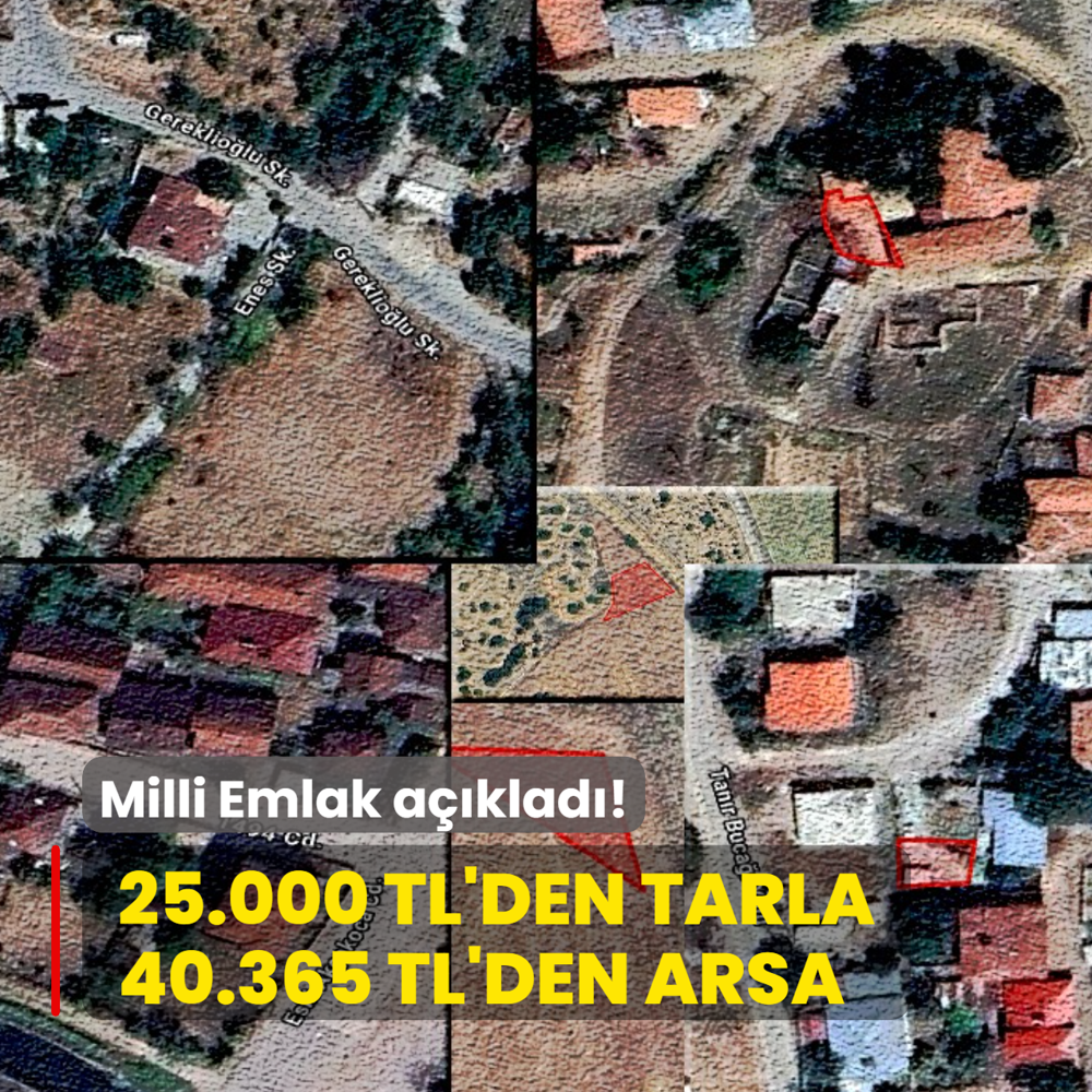 Milli Emlak a��klad�: 25.000 TL'den tarla, 40.365 TL'den arsa! Yeti�en al�yor...
