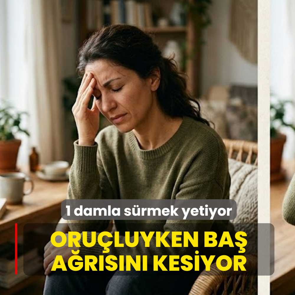 1 damla s�rmek yetiyor: Oru�luyken ba� a�r�s�na iyi geliyor