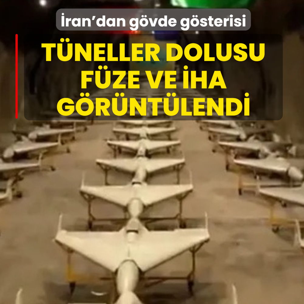 �ran'dan g�vde g�sterisi! T�neller dolusu f�ze ve �HA g�r�nt�lendi