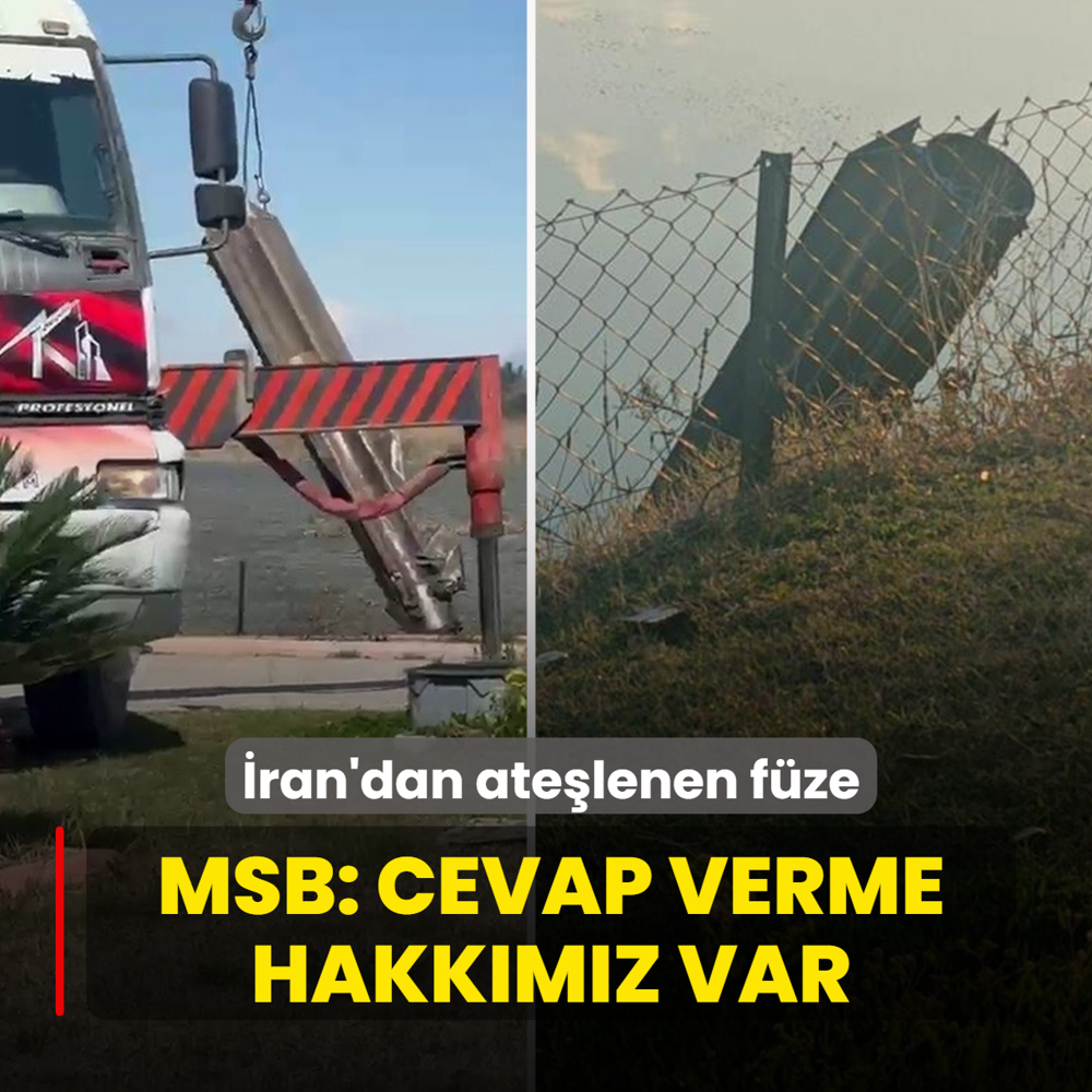 �ran'dan ate�lenen f�ze! MSB: Hasmane tutumlara cevap verme hakk�m�z var