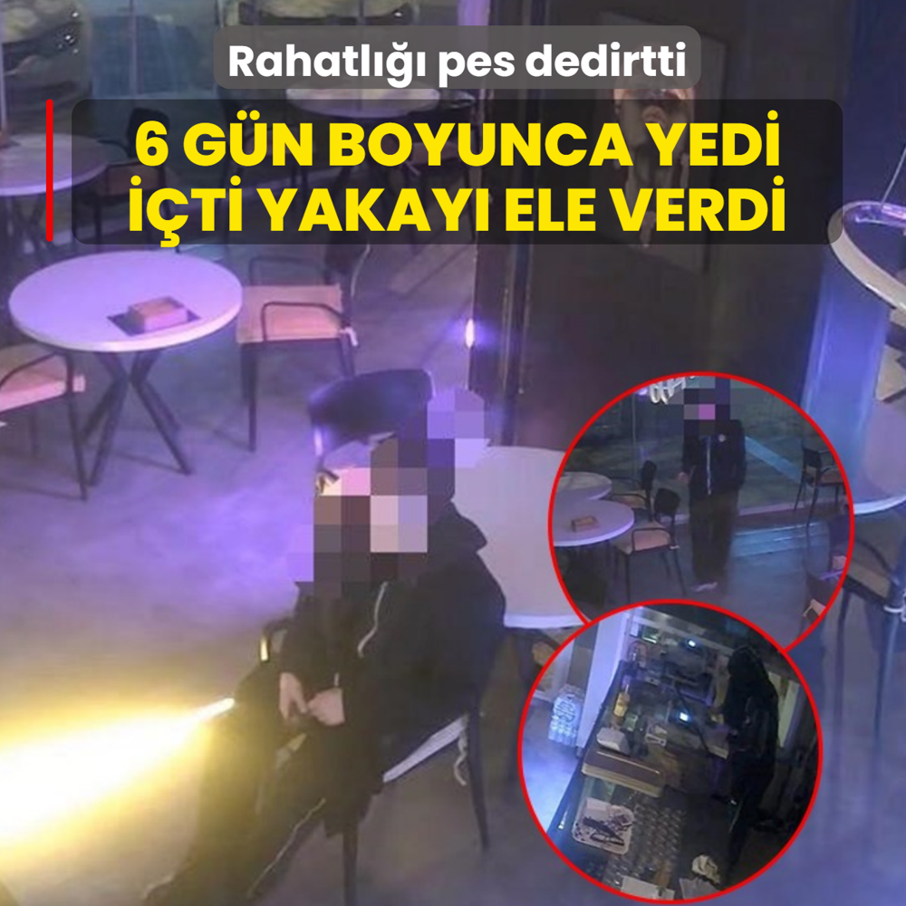 Rahatl��� pes dedirtti! 6 g�n boyunca yedi, i�ti yakay� ele verdi