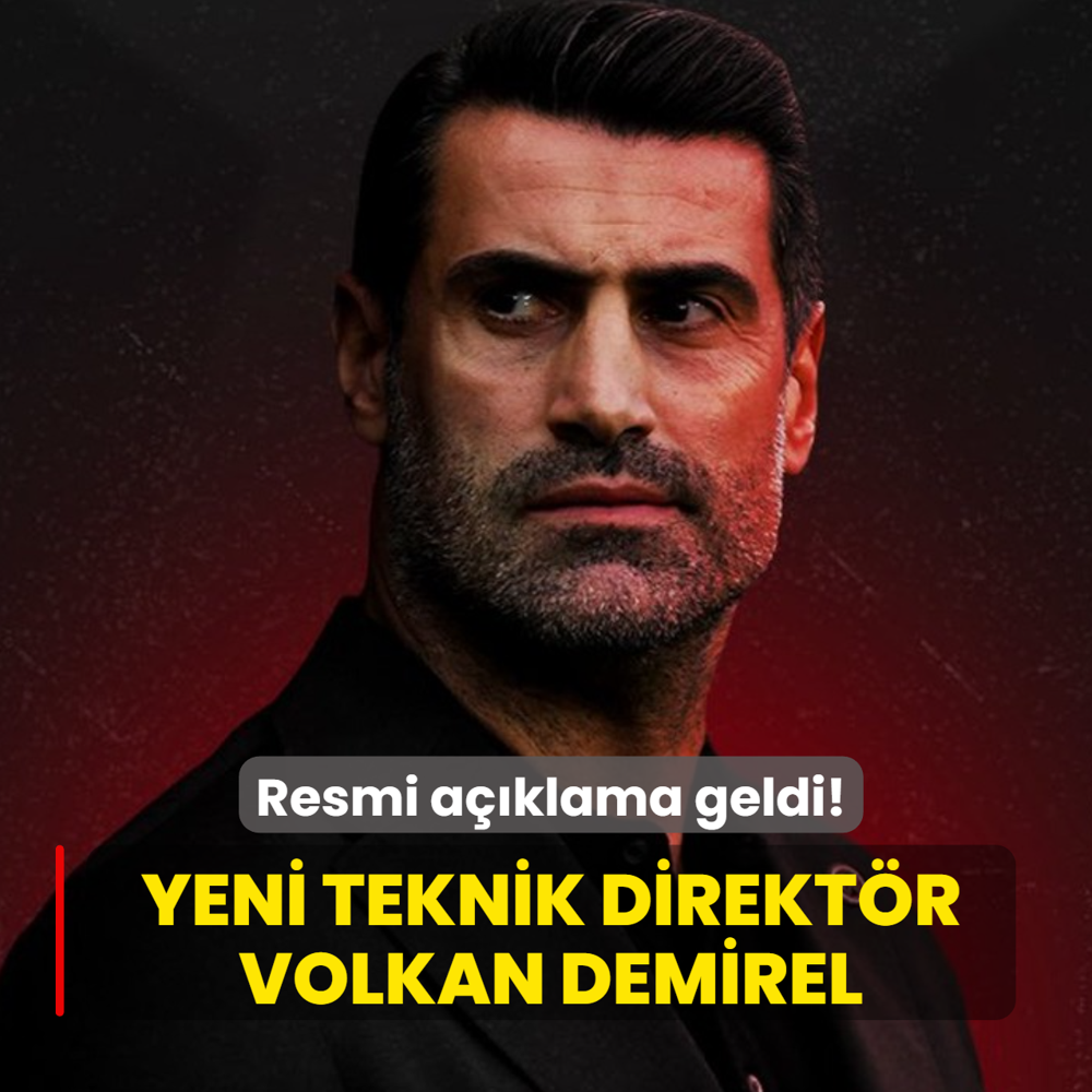 Resmi a��klama geldi! Yeni teknik direkt�r Volkan Demirel