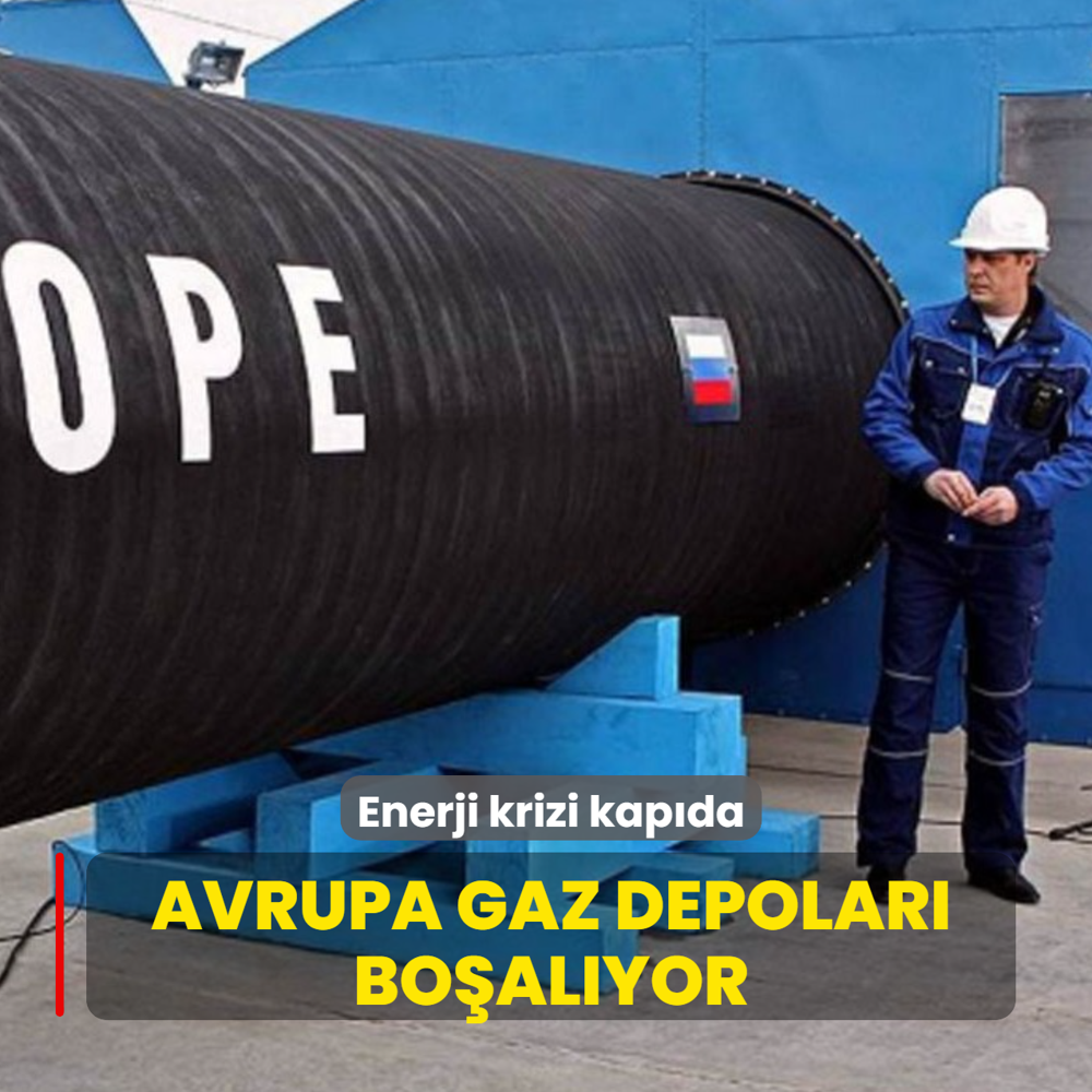 Enerji krizi kap�da: Avrupa gaz depolar� bo�al�yor