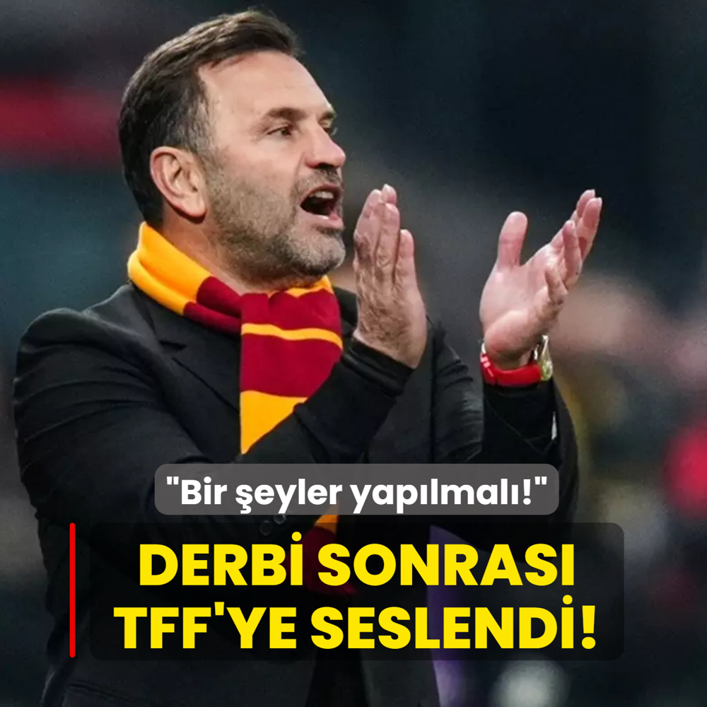 Okan Buruk derbi sonras� TFF'ye seslendi! �Bir �eyler yap�lmal��