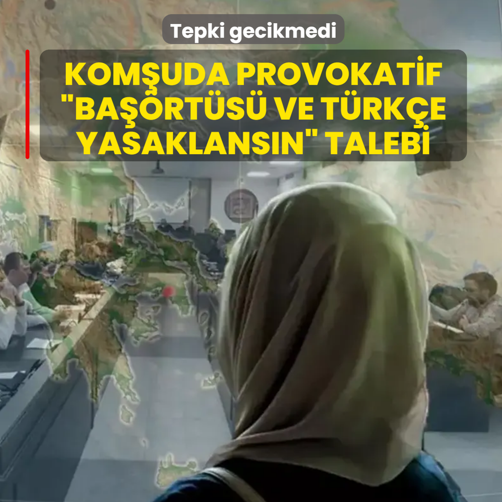 Kom�uda provokatif �ba��rt�s� ve T�rk�e yasaklans�n� talebi! Tepki gecikmedi