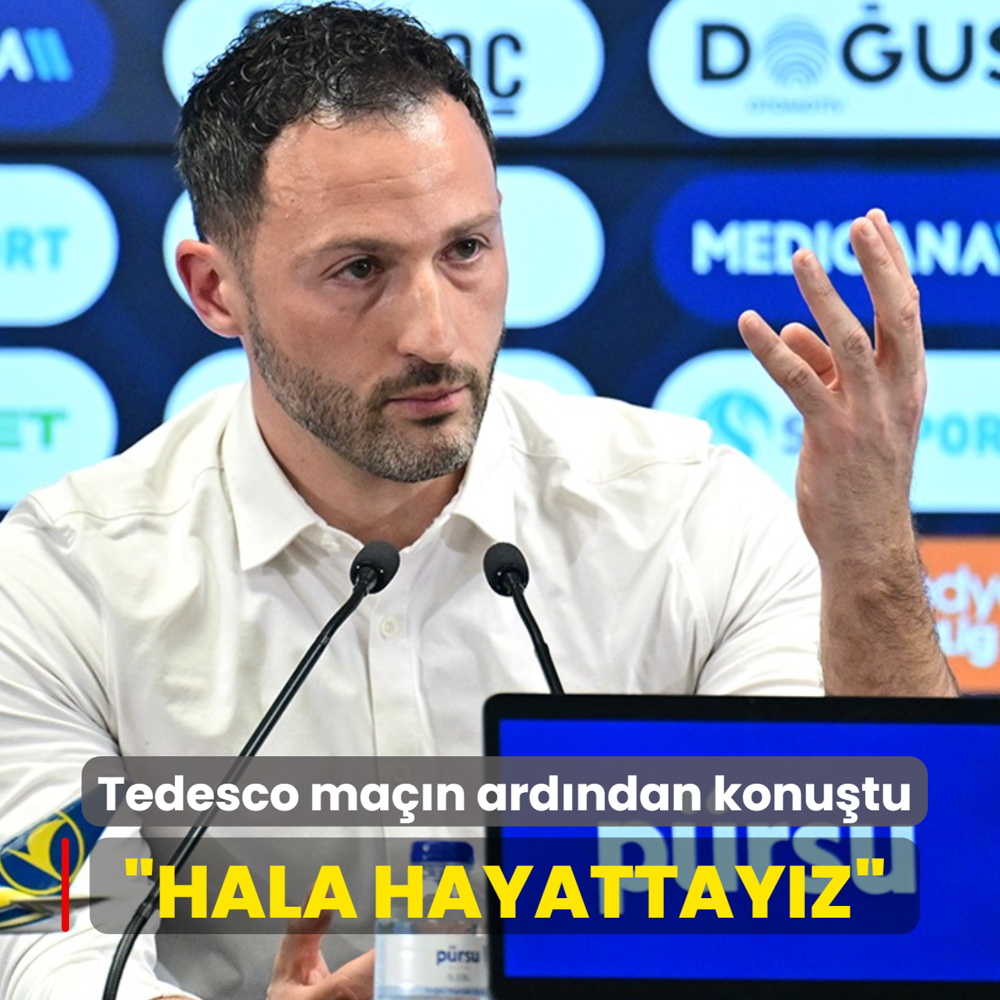 Domenico Tedesco galibiyetin ard�ndan konu�tu! �Hala hayattay�z�