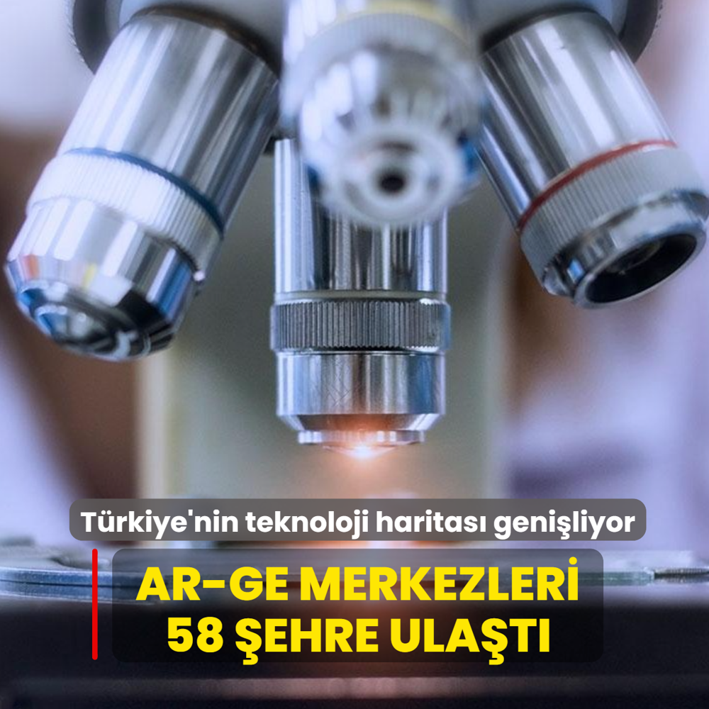 T�rkiye'nin teknoloji haritas� geni�liyor: AR-GE merkezleri 58 �ehre ula�t�