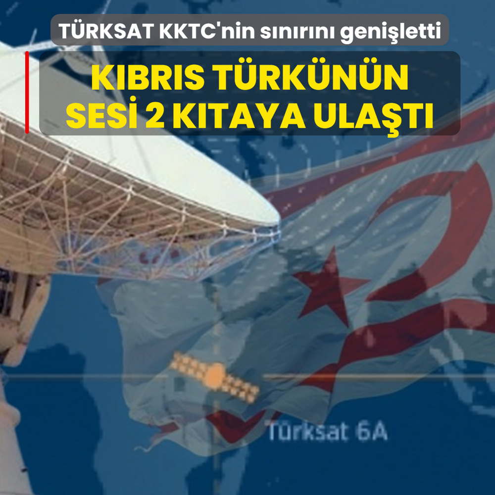 T�RKSAT KKTC'nin s�n�r�n� geni�letti! K�br�s T�rk�n�n sesi 2 k�taya ula�t�