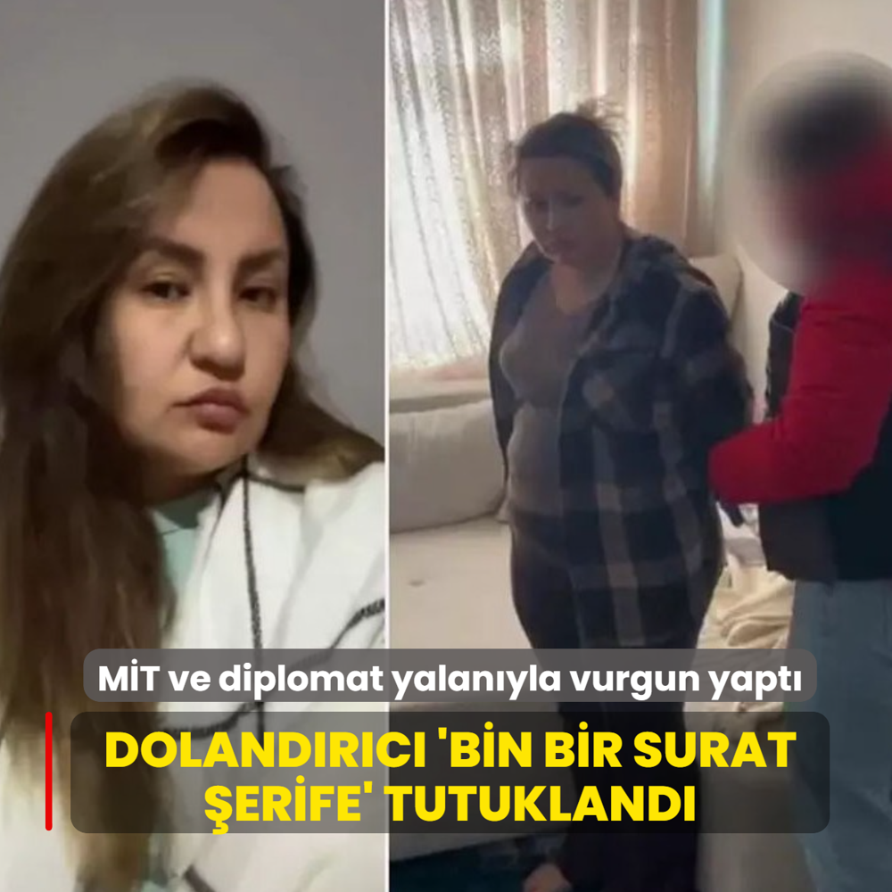 M�T ve diplomat yalan�yla vurgun yapt�...  Doland�r�c� 'Bin Bir Surat �erife' tutukland�