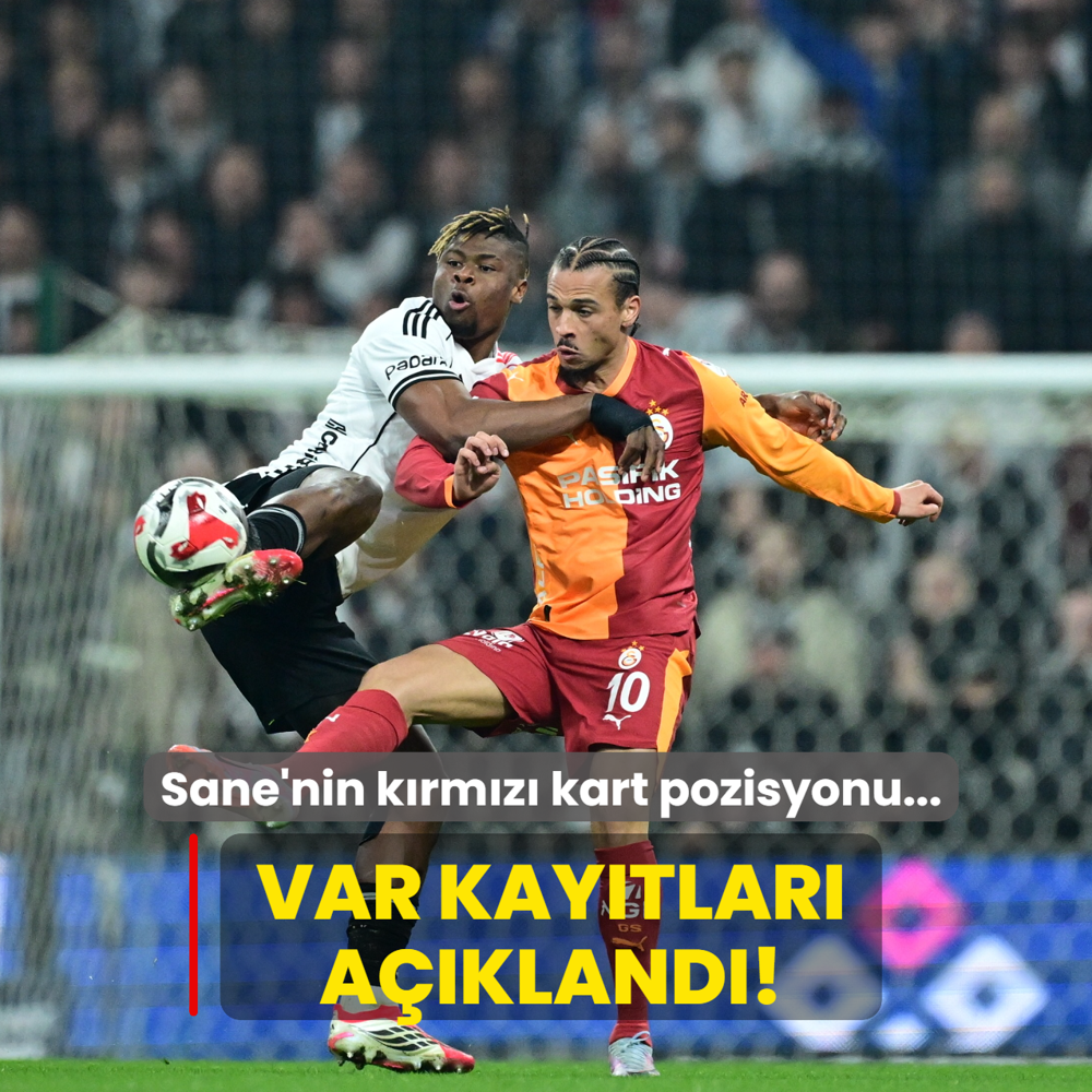 VAR kay�tlar� a��kland�! Leroy Sane'nin k�rm�z� kart pozisyonu...