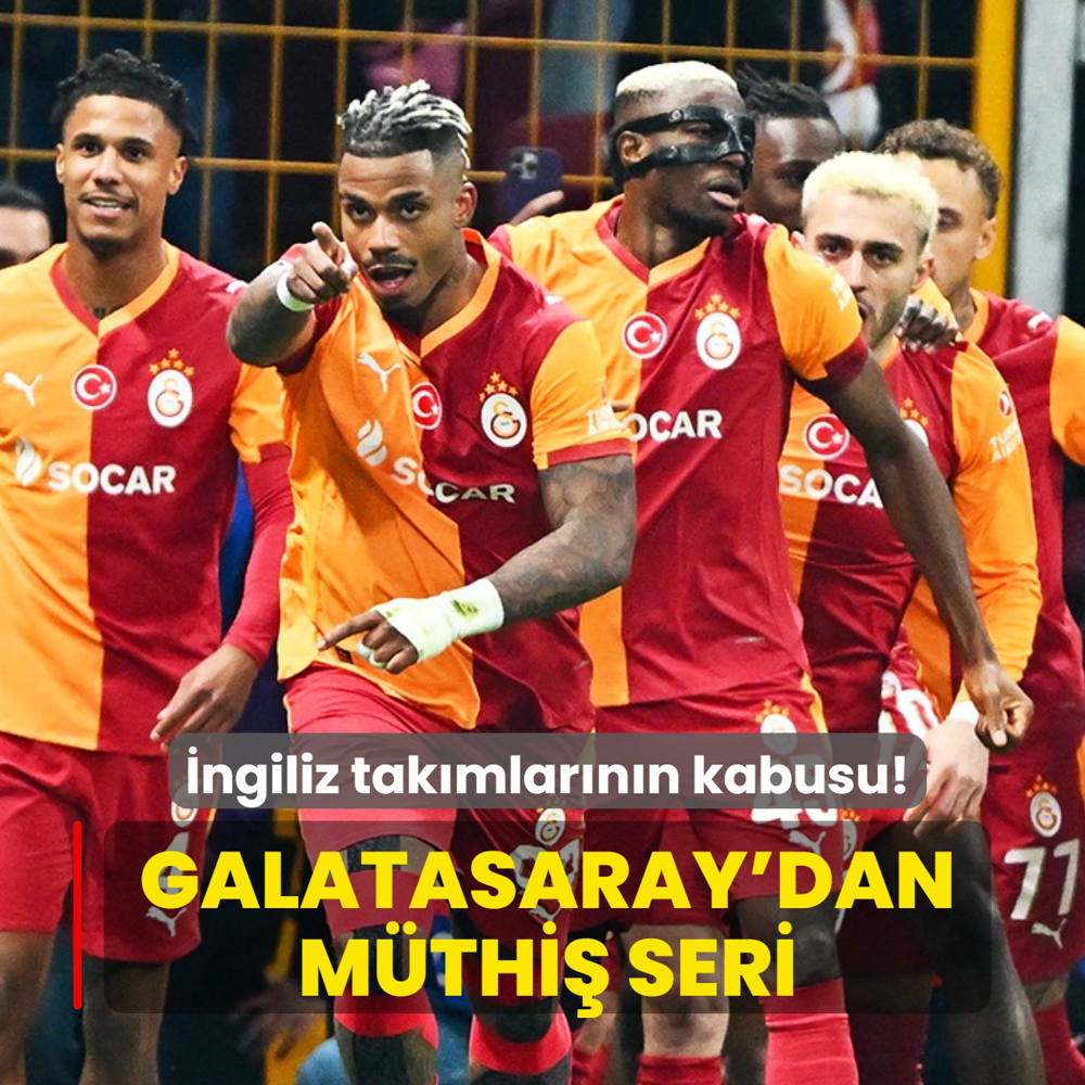 �ngiliz tak�mlar�n�n kabusu: Galatasaray'dan m�thi� seri