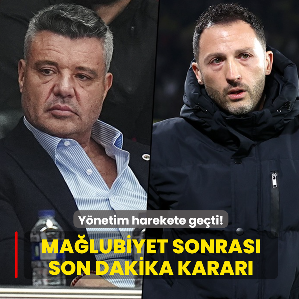 Y�netim harekete ge�ti! Fenerbah�e'de ma�lubiyet sonras� son dakika karar�