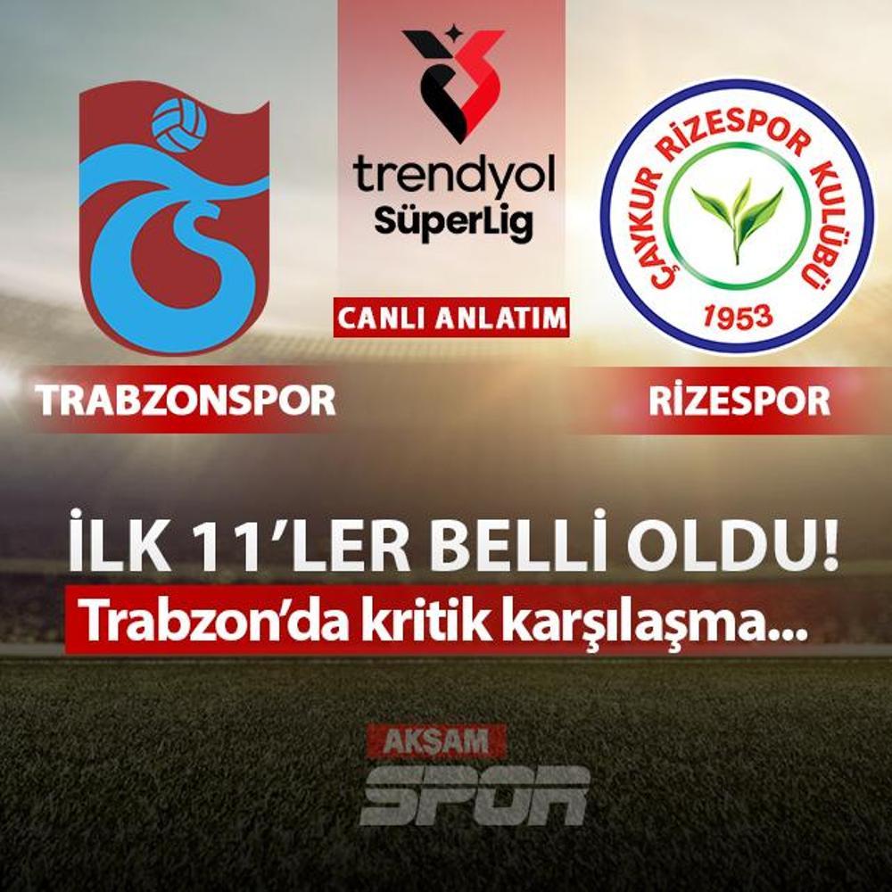 CANLI: Trabzonspor - Rizespor