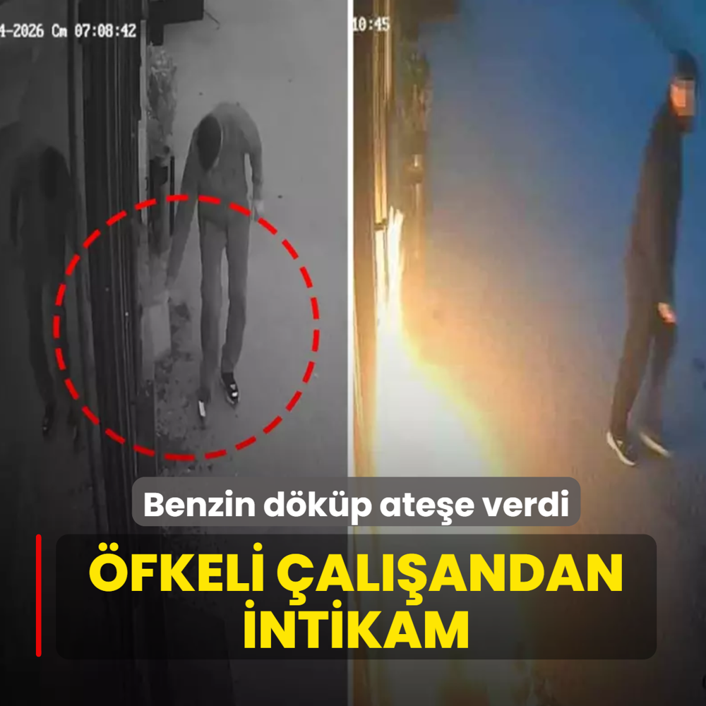 �fkeli �al��andan intikam! Benzin d�k�p ate�e verdi