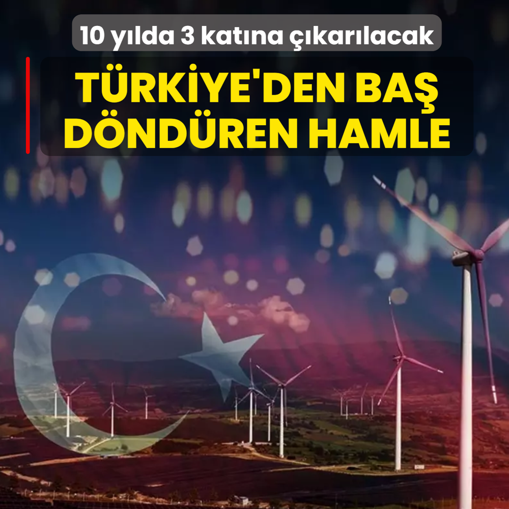 T�rkiye'den ba� d�nd�ren hamle! 10 y�lda 3 kat�na ��kar�lacak