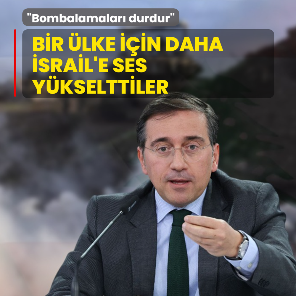 Bir �lke i�in daha �srail'e ses y�kselttiler: Bombalamalar� durdur