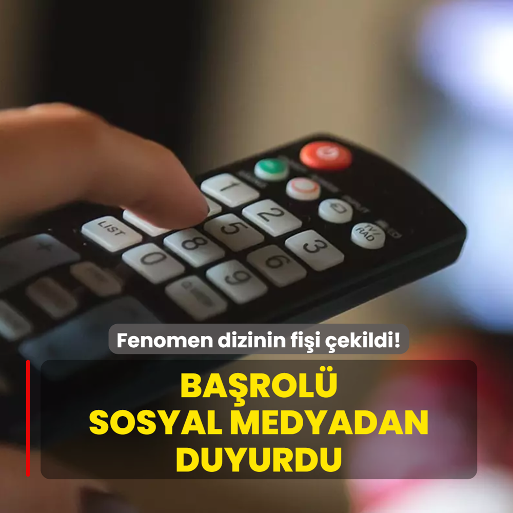 Fenomen bir dizinin daha fi�i �ekildi! Ba�rol� 'the end' yazarak duyurdu