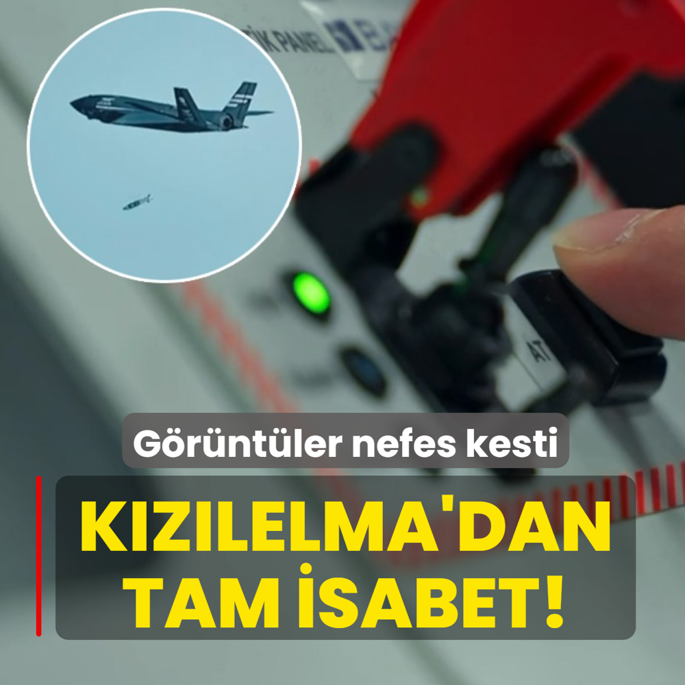 Bayraktar KIZILELMA'dan tam isabet! G�r�nt�ler nefes kesti