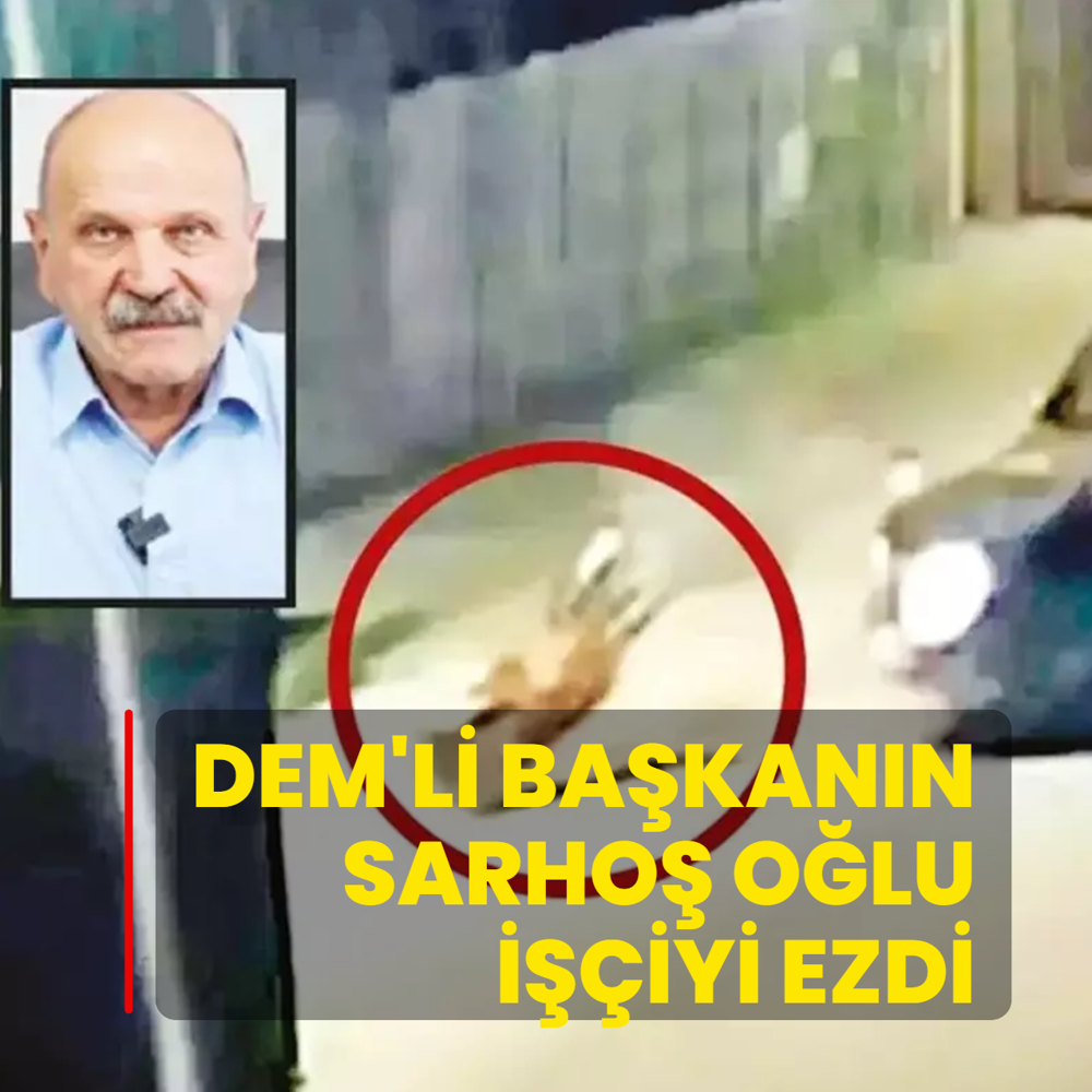 DEM'li ba�kan�n sarho� o�lu i��iyi ezdi