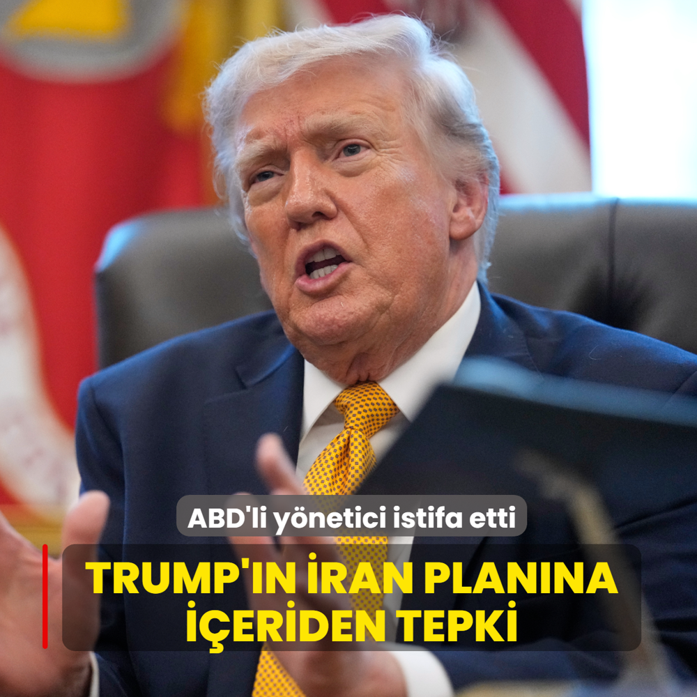 Trump'�n �ran plan�na i�eriden tepki... ABD'li y�netici istifa etti