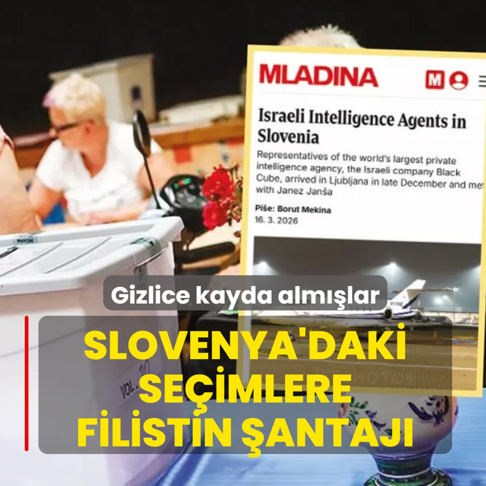 Siyonist'ten Slovenya'daki se�imlere Filistin �antaj�