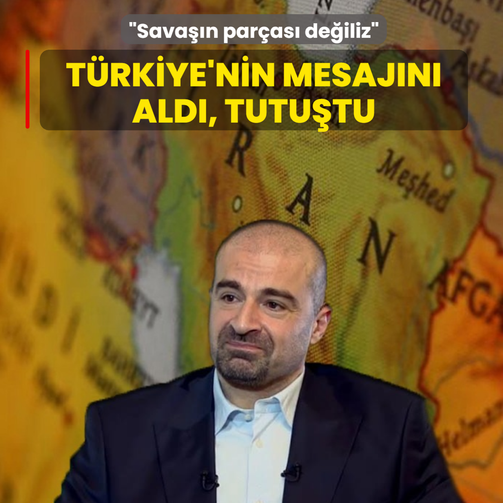 T�rkiye'nin mesaj�n� ald�, tutu�tu: Sava��n par�as� de�iliz