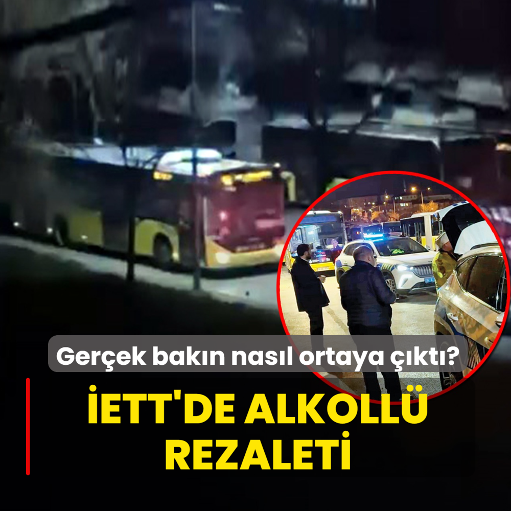 �ETT'de alkoll� rezaleti! Ger�ek duraklar� kar��t�r�nca ortaya ��kt�