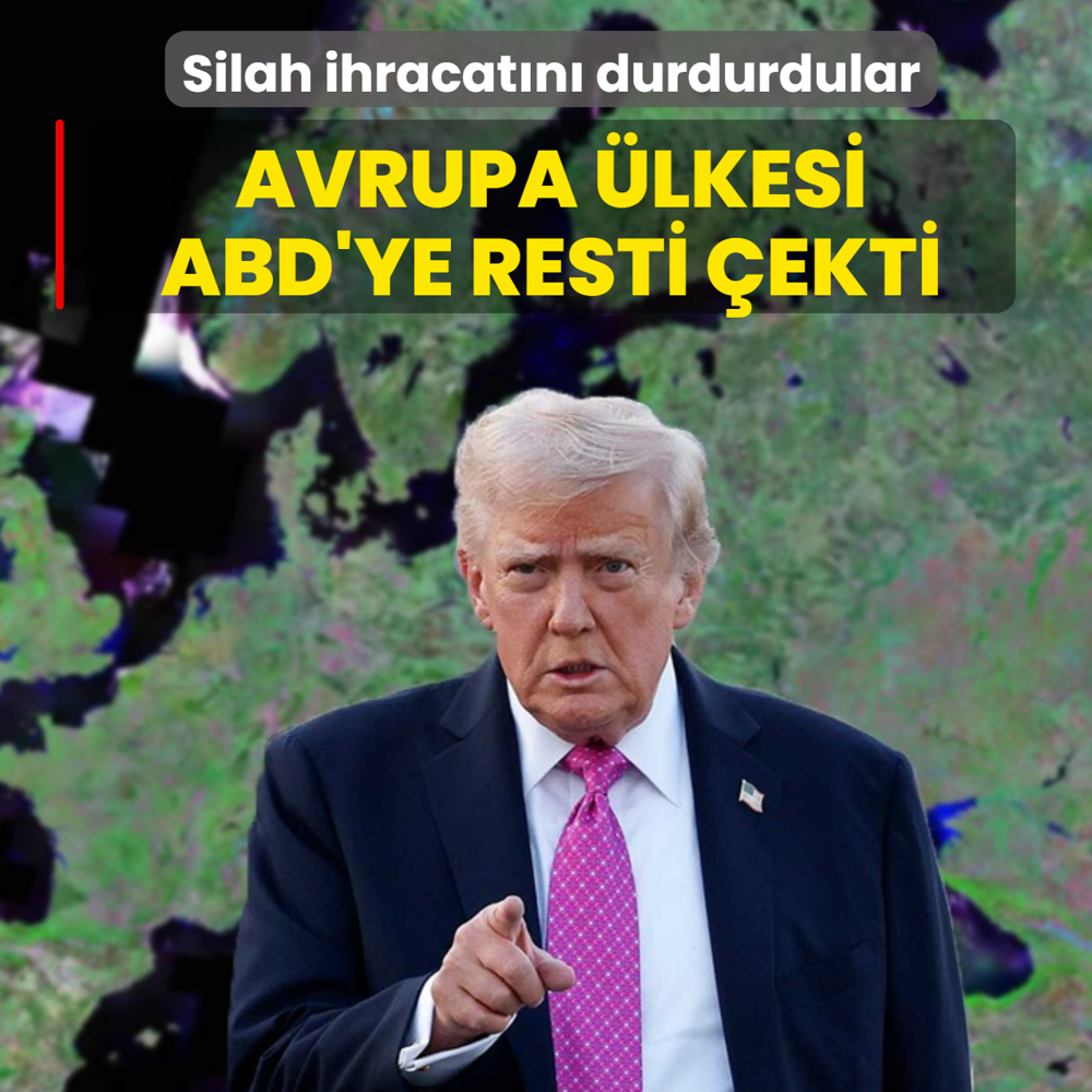 Bir Avrupa �lkesi daha ABD'ye resti �ekti! Silah ihracat�n� durdurdular