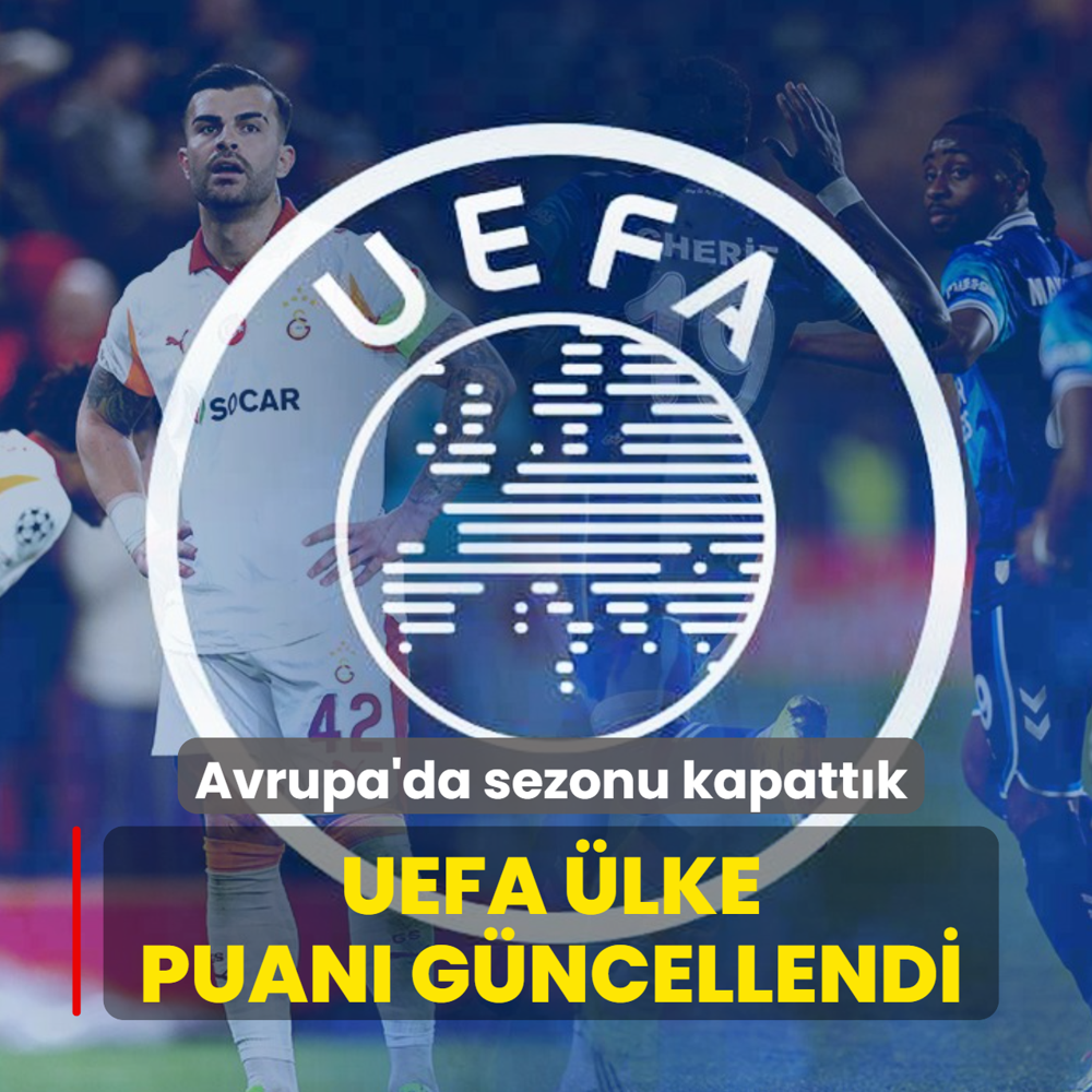 T�rkiye Avrupa'da sezonu kapatt�! UEFA �lke puan� g�ncellendi