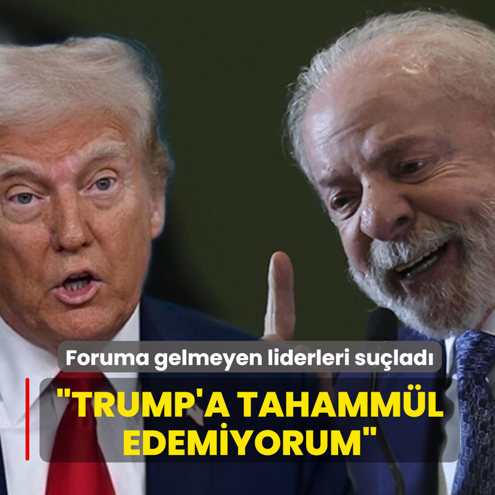 Foruma gelmeyen liderleri su�lad�: Trump'a tahamm�l edemiyorum