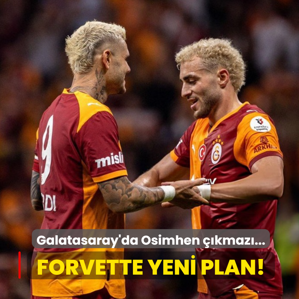 Galatasaray'da Osimhen ��kmaz�... Forvette yeni plan!